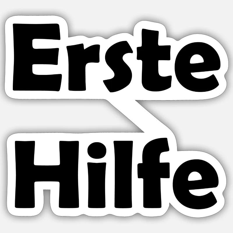 Erste Hilfe Sticker Größe S (10 x 10 cm)