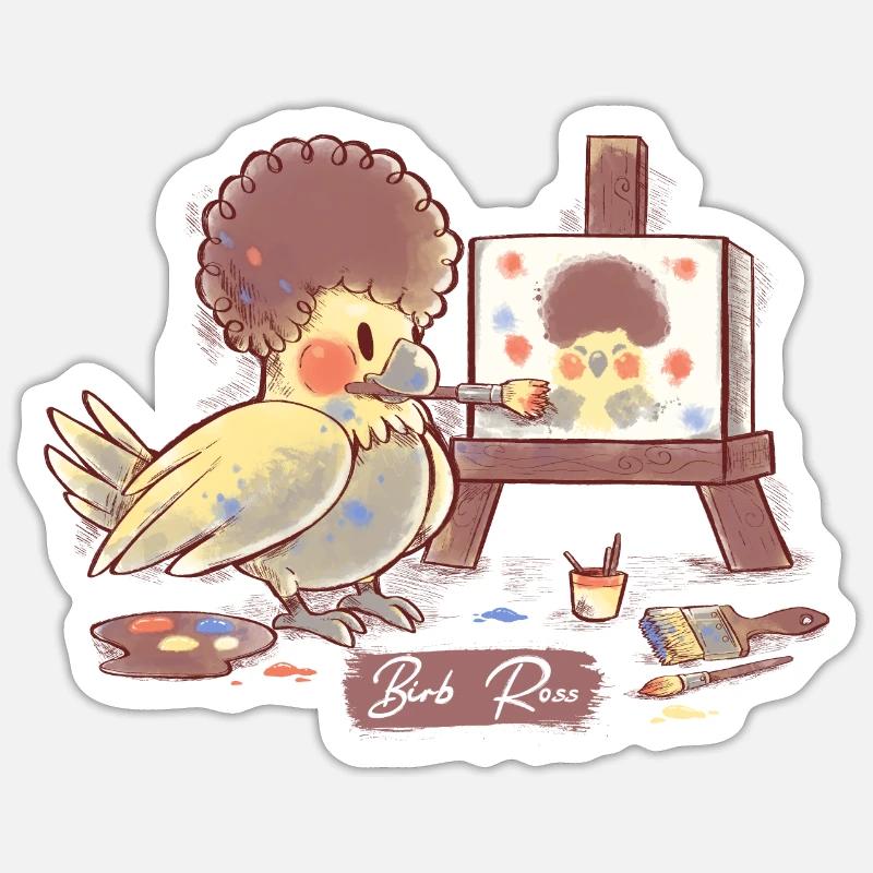 Birb Ross Sticker size S (10 x 10 cm)