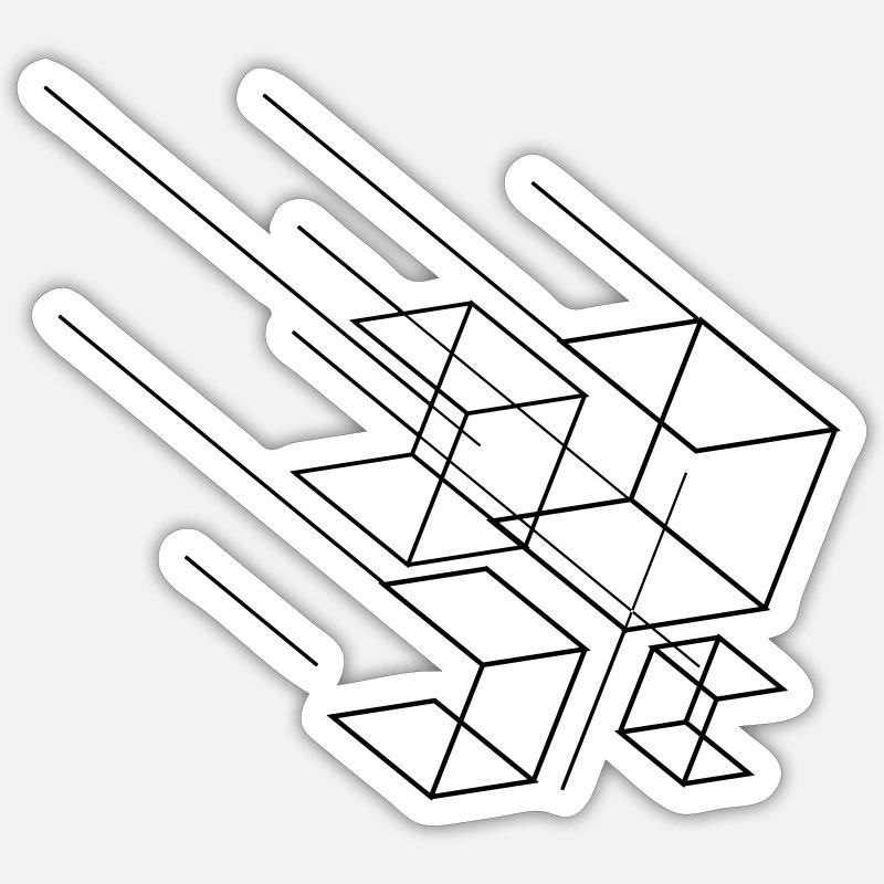 geometric lines Sticker size S (10 x 10 cm)