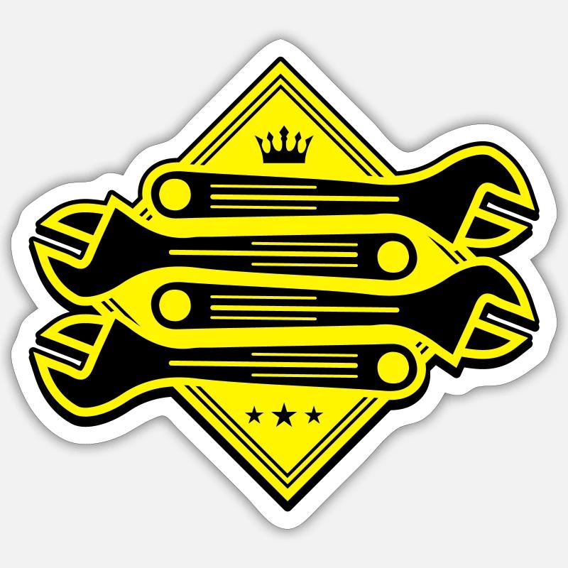 Clé de vis Sticker taille S (10 x 10 cm)