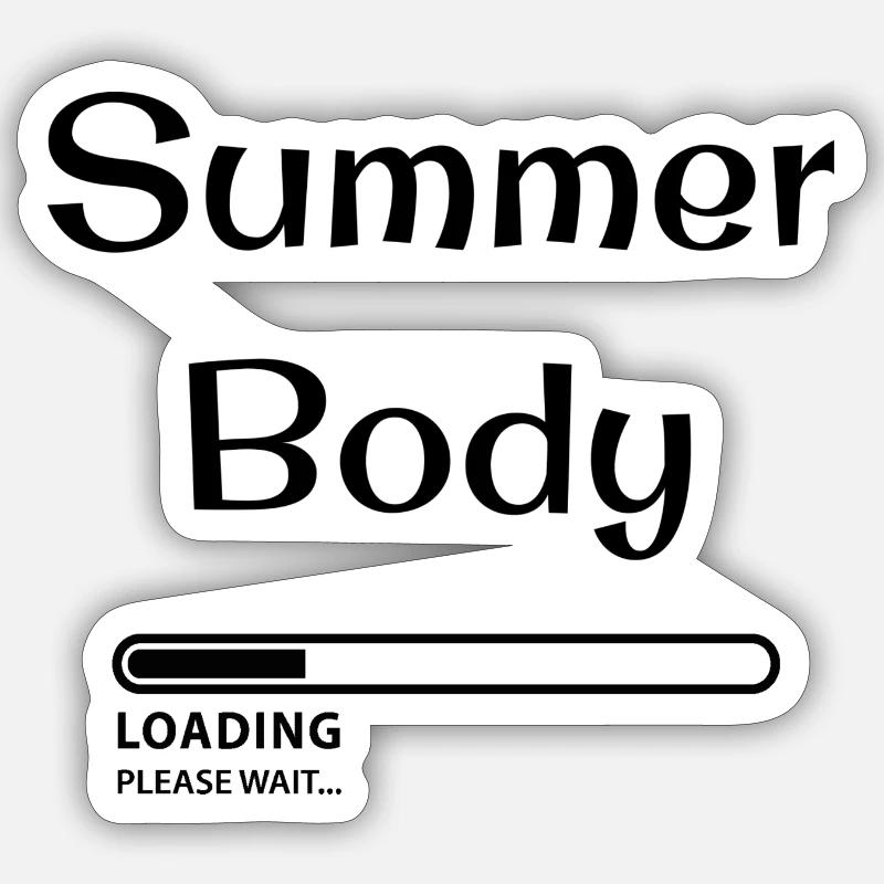 Summer Body Loading Sticker size S (10 x 10 cm)