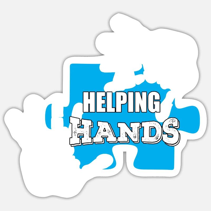 Helping hands Sticker size S (10 x 10 cm)