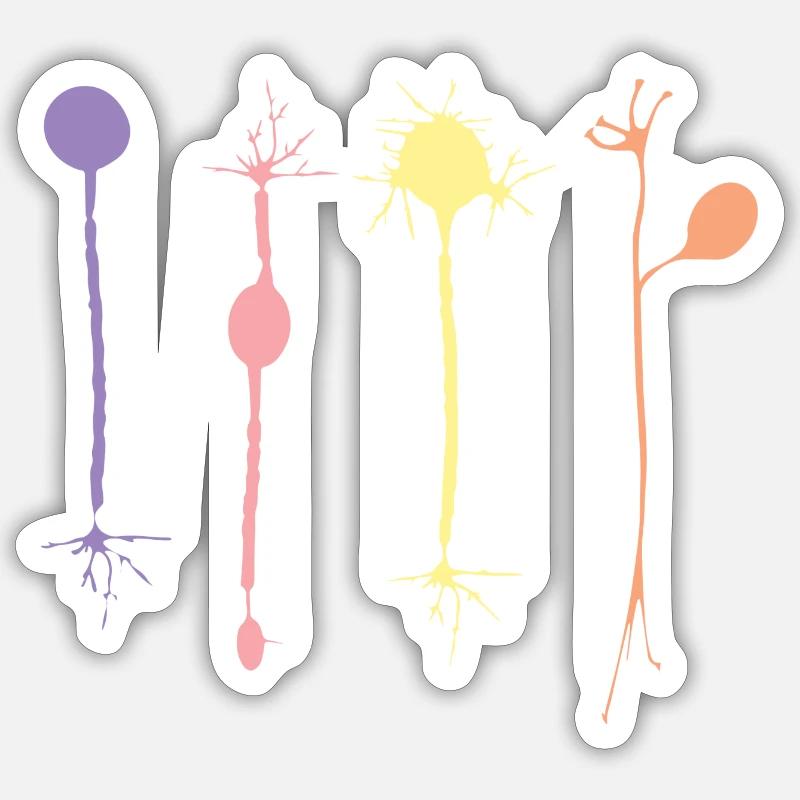 Neuron in harmony Sticker size S (10 x 10 cm)
