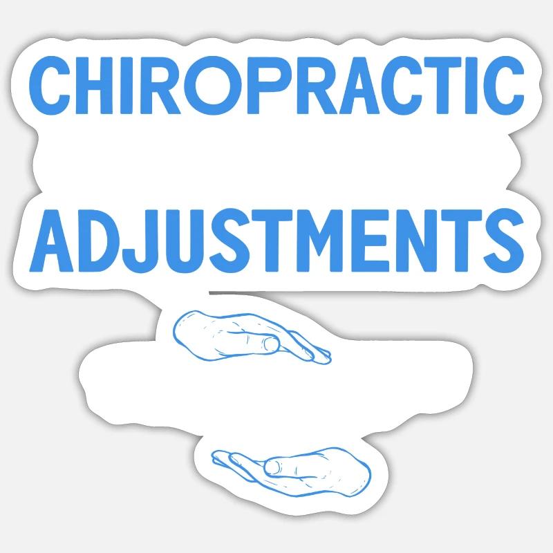 Physiotherapie Physiotherapeut Chiropraktik Chiro - Sticker Größe S (10 x 10 cm) - Mattweiß