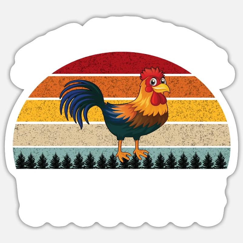 The Chicken Whisperer Chickens lover - Sticker taille S (10 x 10 cm) - blanc mat