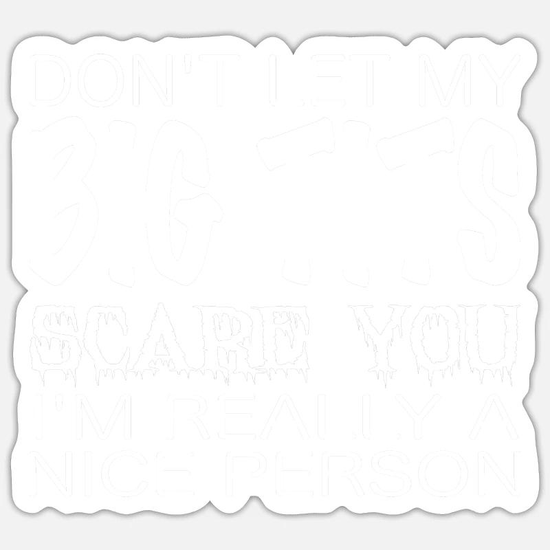 Große Brüste - witzig Sticker Größe S (10 x 10 cm)