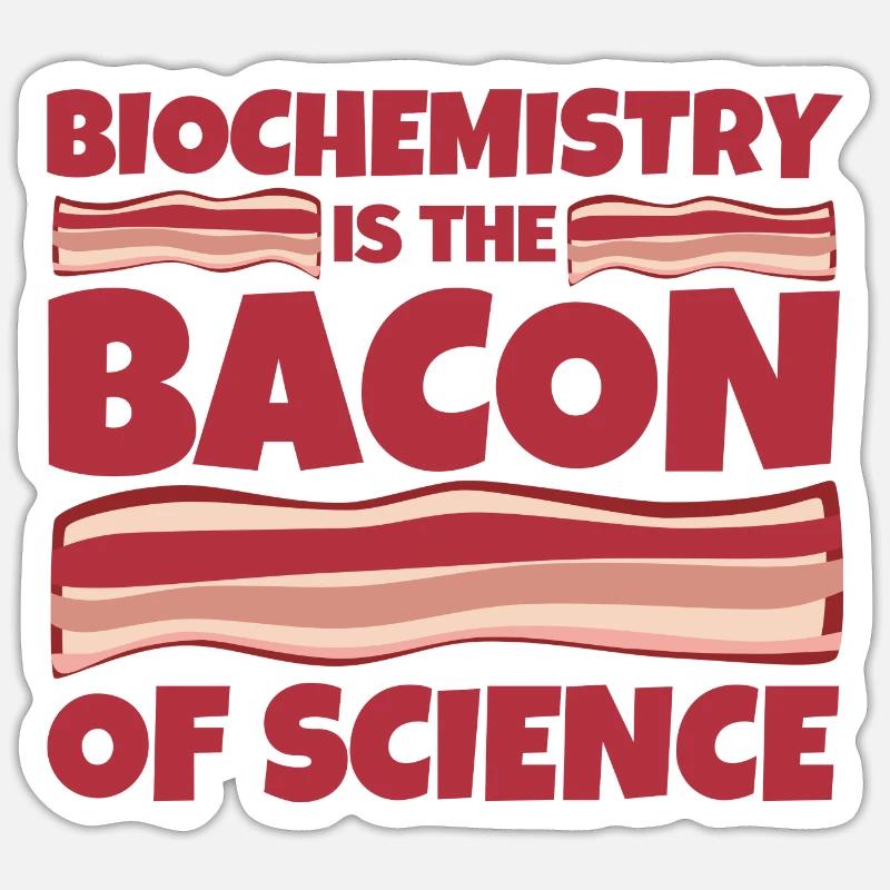 Biochemistry gift funny - Sticker size S (10 x 10 cm) - white matte