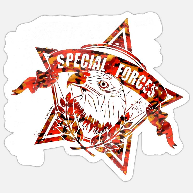 Armee - Sticker Größe S (10 x 10 cm) - Mattweiß