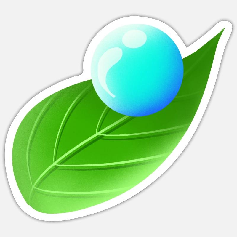 Environment | Water | Sheet | Climate protection - Sticker size S (10 x 10 cm) - white matte