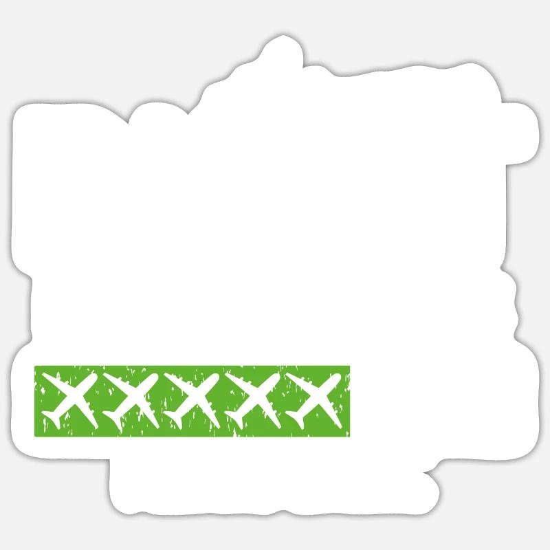 Pilot In Progress Kid Future Pilot Airplane Aviati - Sticker Größe S (10 x 10 cm) - Mattweiß