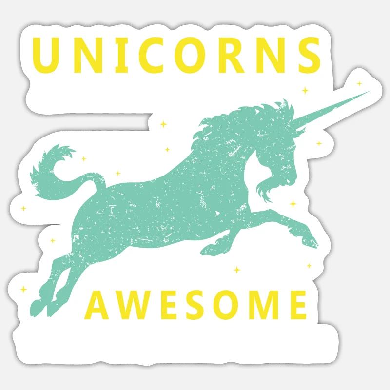 Einhörner sind spitze Ich bin ein Einhorn Sticker Größe S (10 x 10 cm)