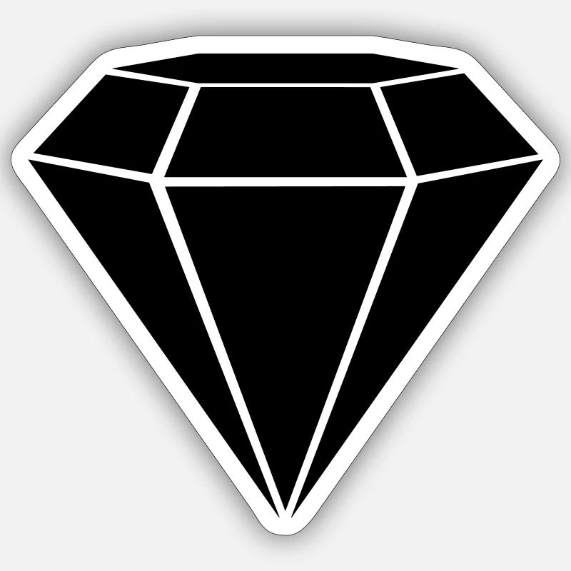 Black Diamond Sticker size S (10 x 10 cm)