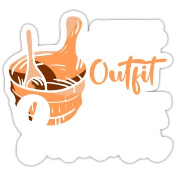 Sauna Saunameister Saunieren - Sticker Größe S (10 x 10 cm) - Mattweiß - Vorne