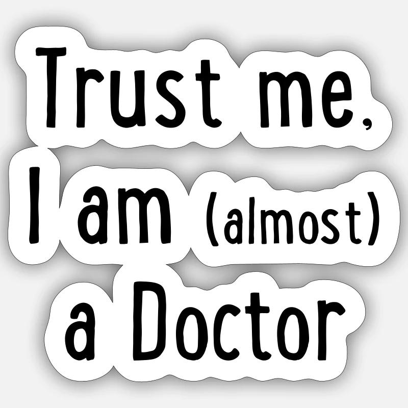 Doctor - Sticker size S (10 x 10 cm) - white matte