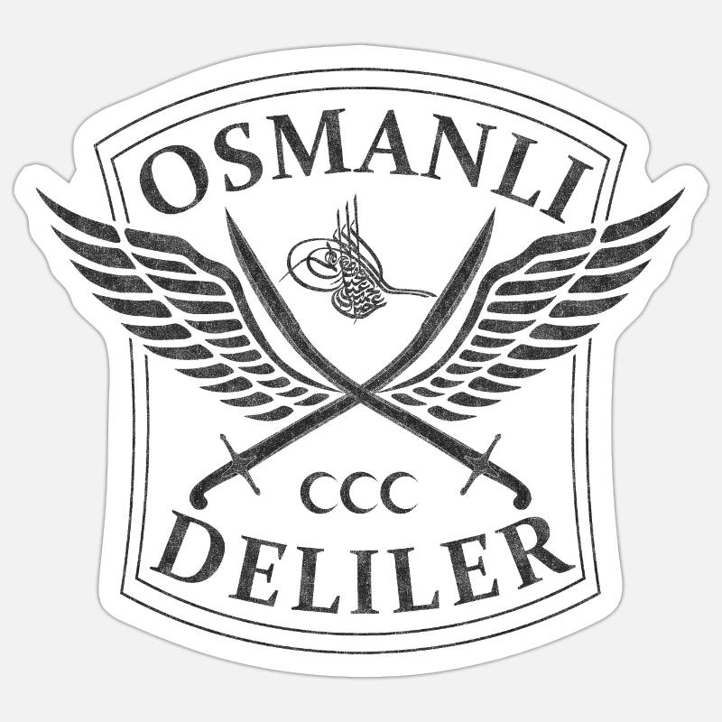 Deliler - Sticker size S (10 x 10 cm) - white matte