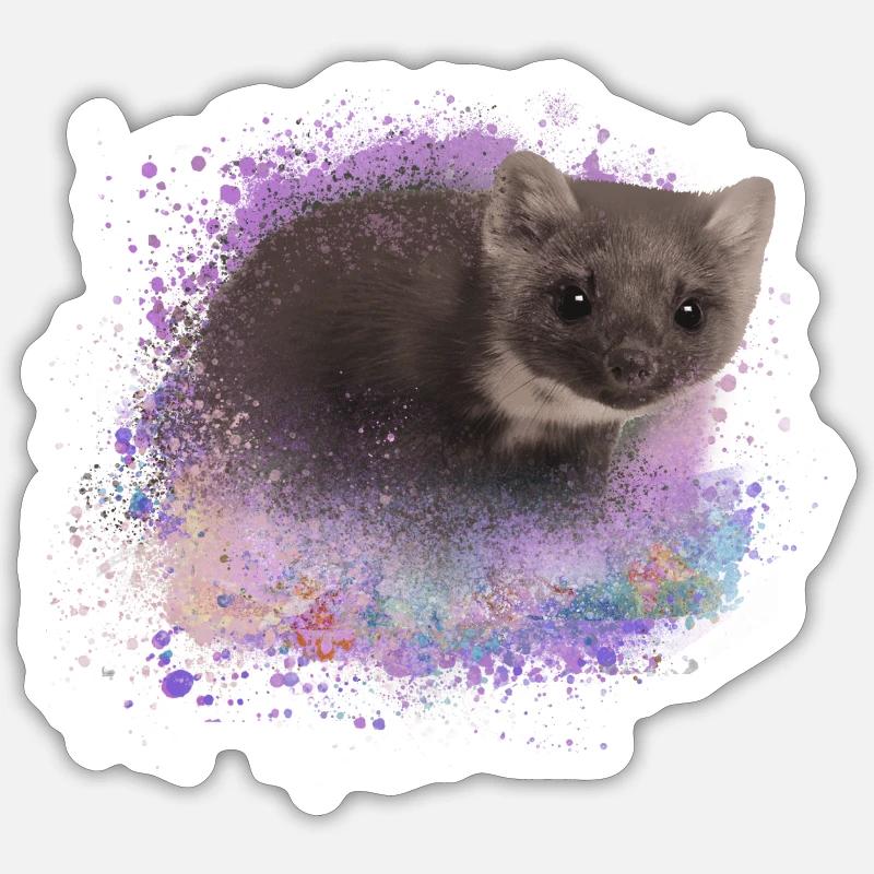 iltis,marten,ferrets,graffiti,painting Sticker size S (10 x 10 cm)