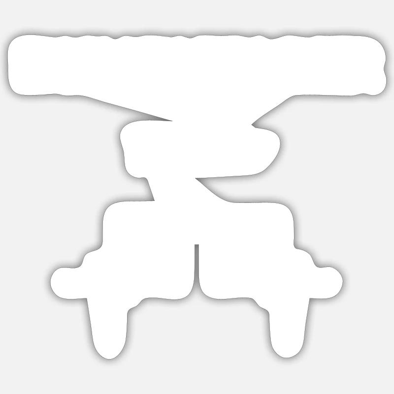 Professeur d’anglais Professeur d’anglais Professeur - Sticker taille S (10 x 10 cm) - blanc mat