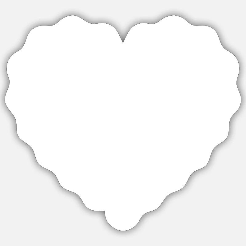 Cuore a catena Adesivo