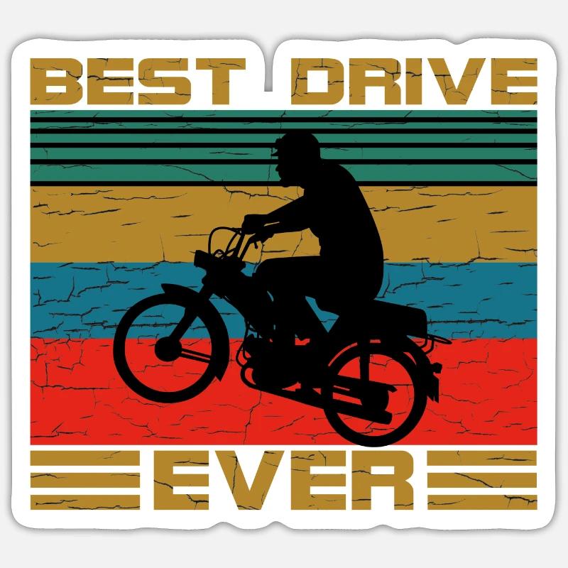 Two-stroke retro Sticker size S (10 x 10 cm)