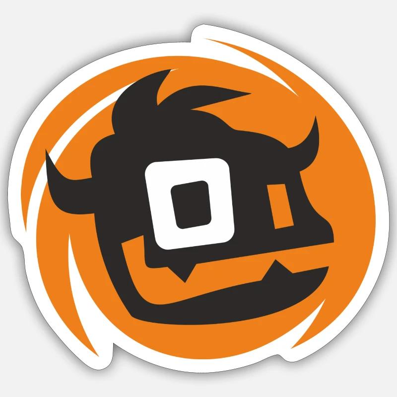 Smart Troll Games T-Shirt - Sticker taille S (10 x 10 cm) - blanc mat