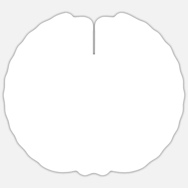 3 Number wreath - Sticker size S (10 x 10 cm) - white matte