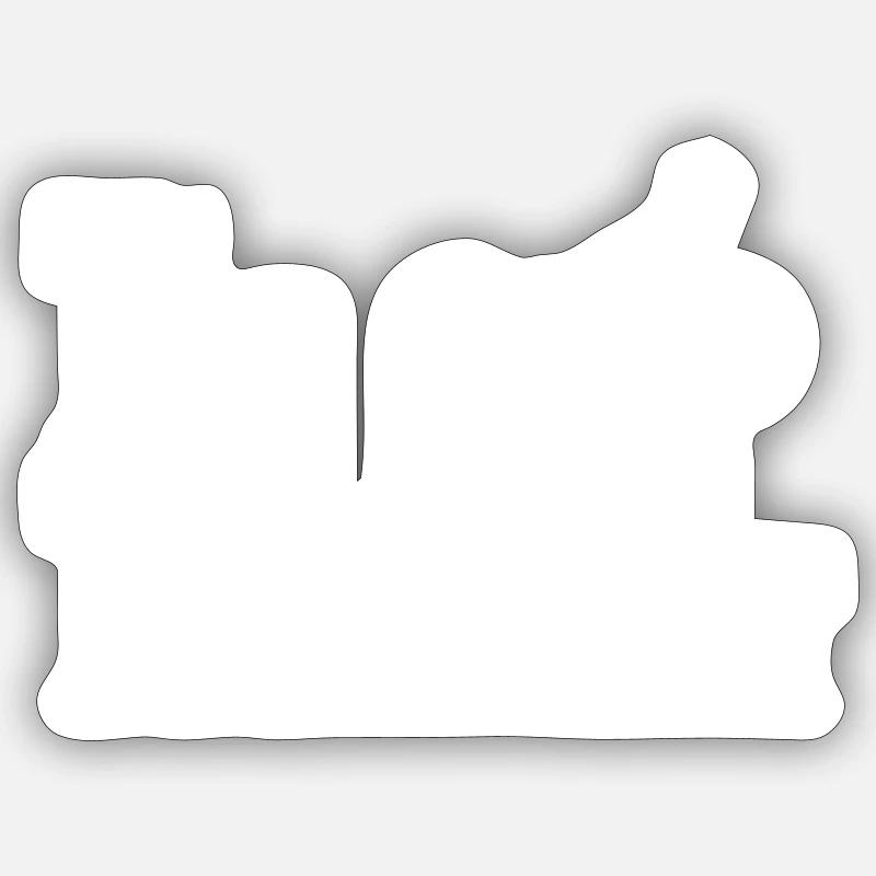 Trial Trials The Trialfather MTB - Sticker size S (10 x 10 cm) - white matte