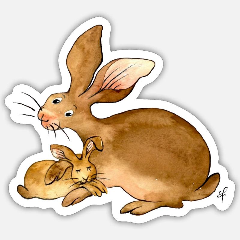 Ich möchte immer bei Dir bleiben Sticker Größe S (10 x 10 cm)