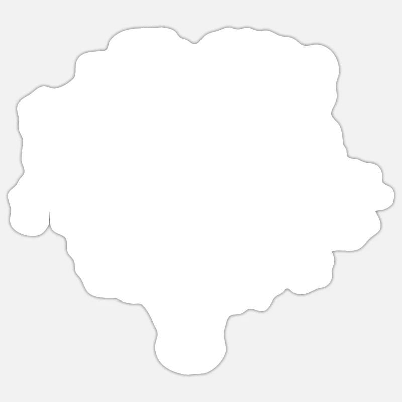 Tree Silhuette - Sticker size S (10 x 10 cm) - white matte