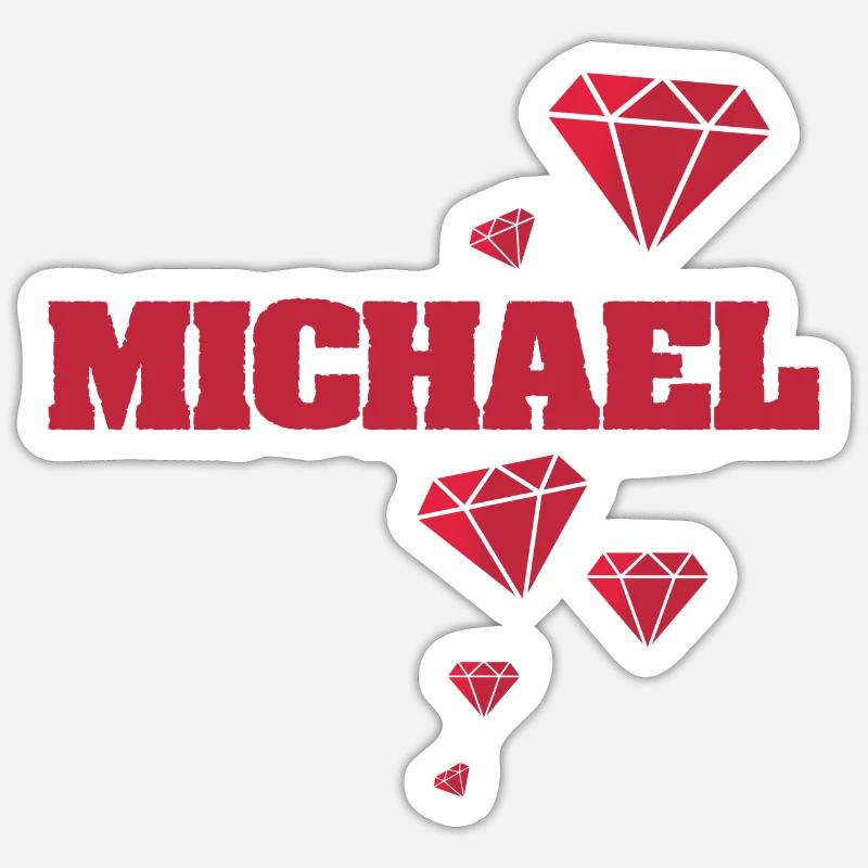 Gift idea Michael Sticker size S (10 x 10 cm)