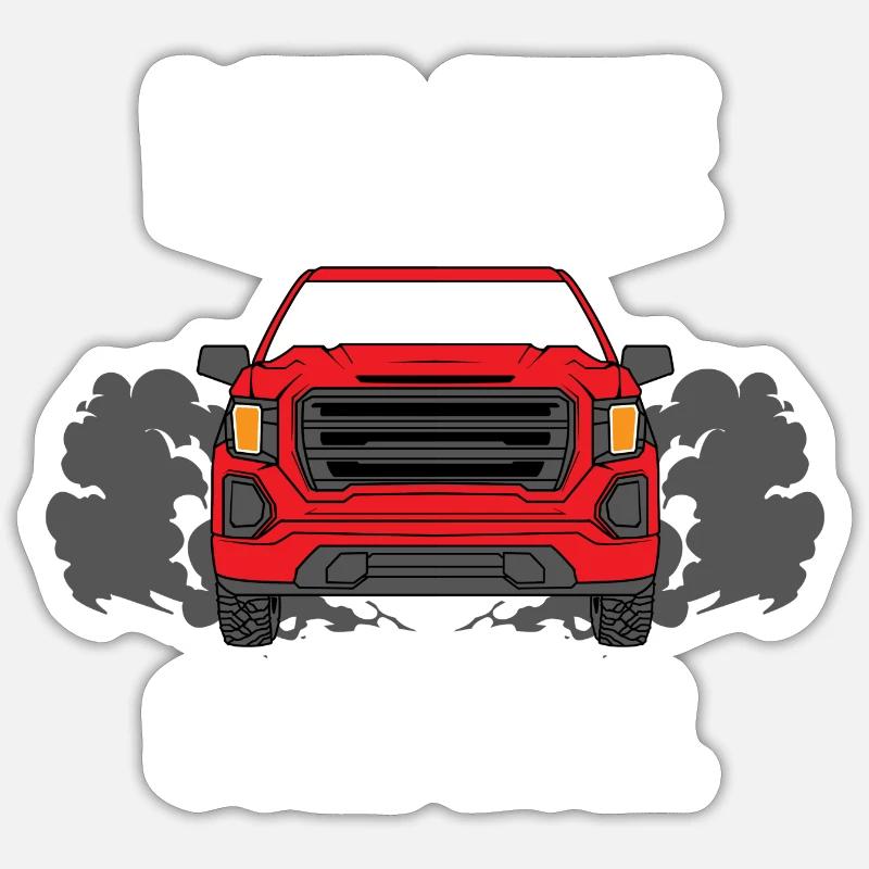 Carbon roller design for diesel drivers Sticker size S (10 x 10 cm)