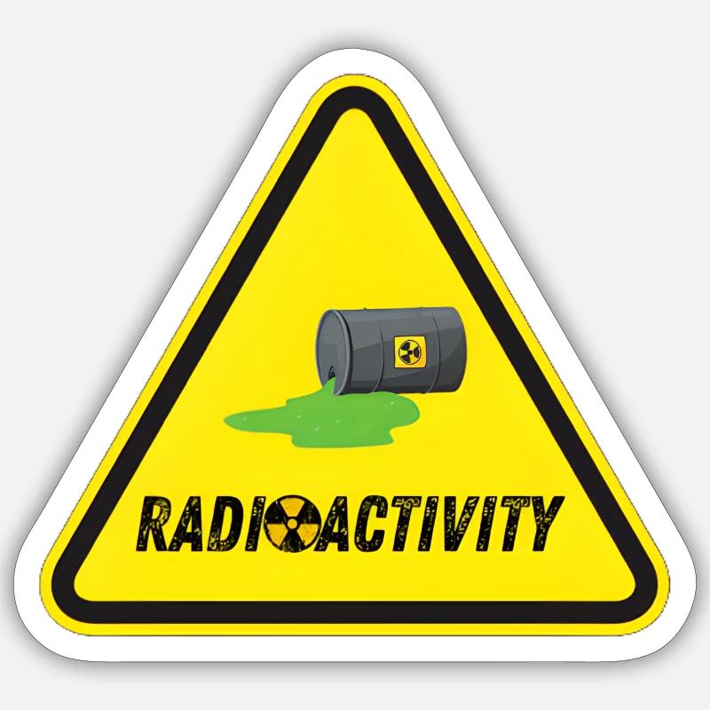 Radioactivity Sticker size S (10 x 10 cm)