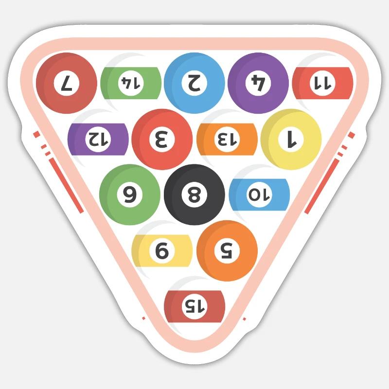 8 BALL POOL TEAM billiards Snooker Sticker size S (10 x 10 cm)