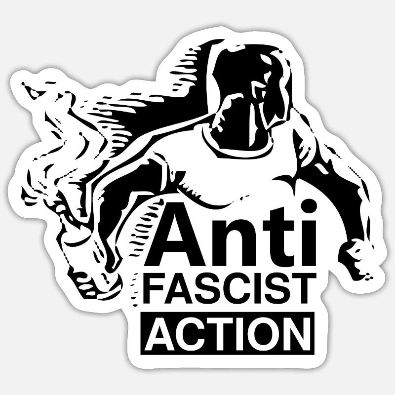 Action antifasciste, AFA I Antifa Royaume-Uni - Sticker taille S (10 x 10 cm) - blanc mat