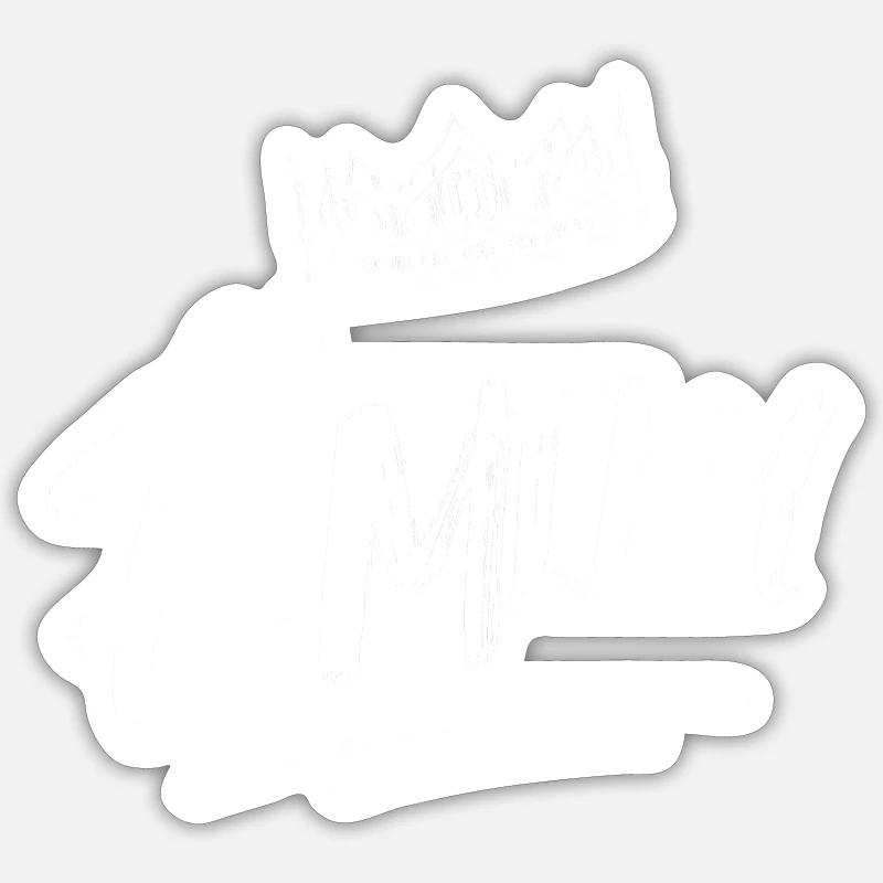Emily - Sticker taille S (10 x 10 cm) - blanc mat