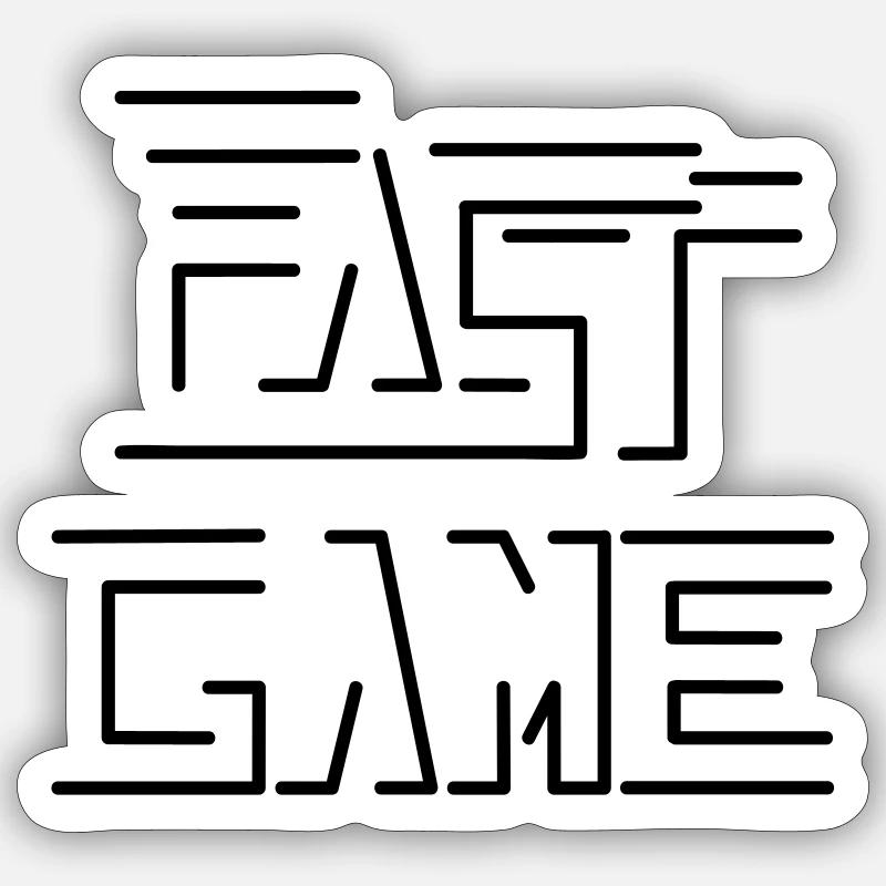 jeu rapide Sticker taille S (10 x 10 cm)