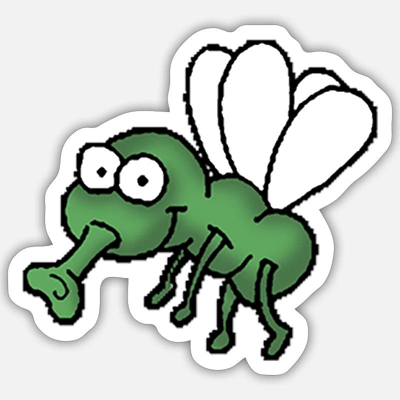 Fliege Sticker Größe S (10 x 10 cm)