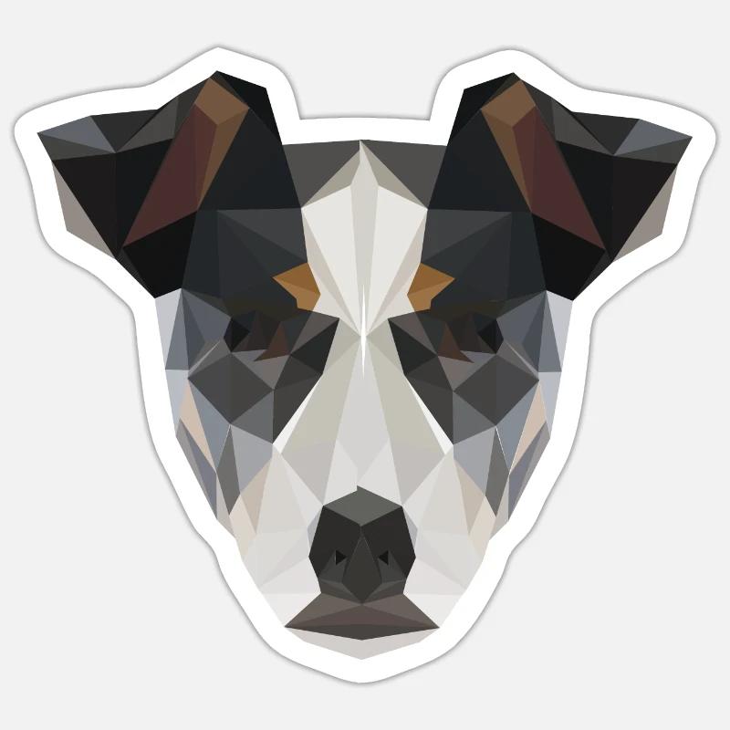 Russel Terrier Sticker Größe S (10 x 10 cm)