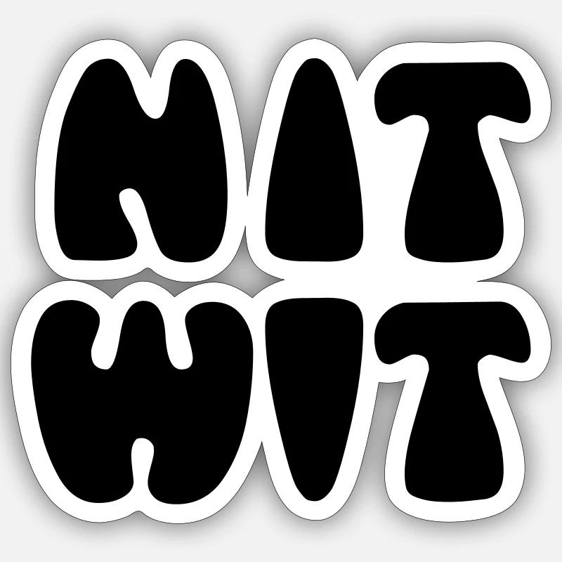 NITWIT Sticker size S (10 x 10 cm)