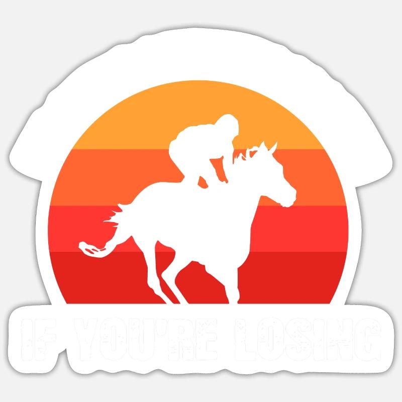 Gambling problem Jockey's poison Sticker size S (10 x 10 cm)