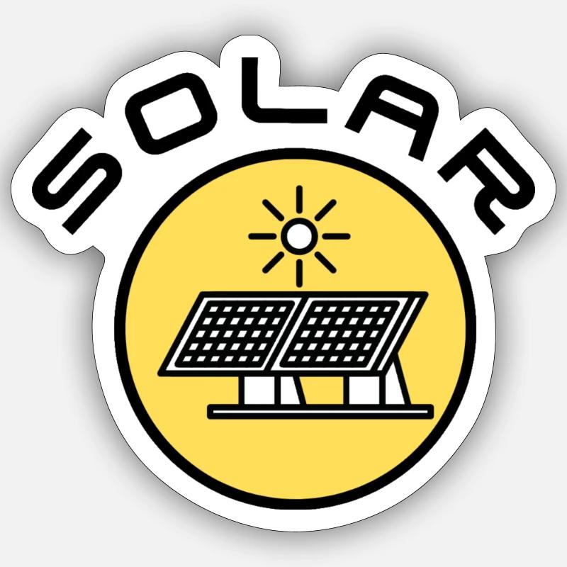 Solar Icon Sticker Größe S (10 x 10 cm)
