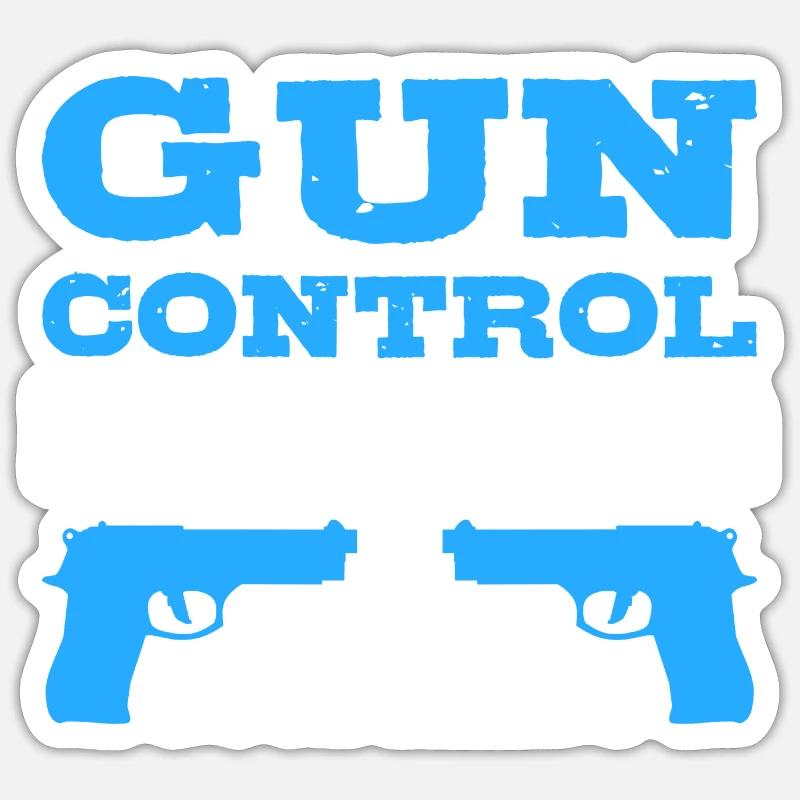 With both hands use policeman poison Sticker size S (10 x 10 cm)