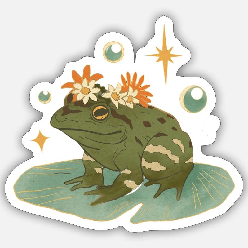 Frog Imprint Sticker size S (10 x 10 cm)