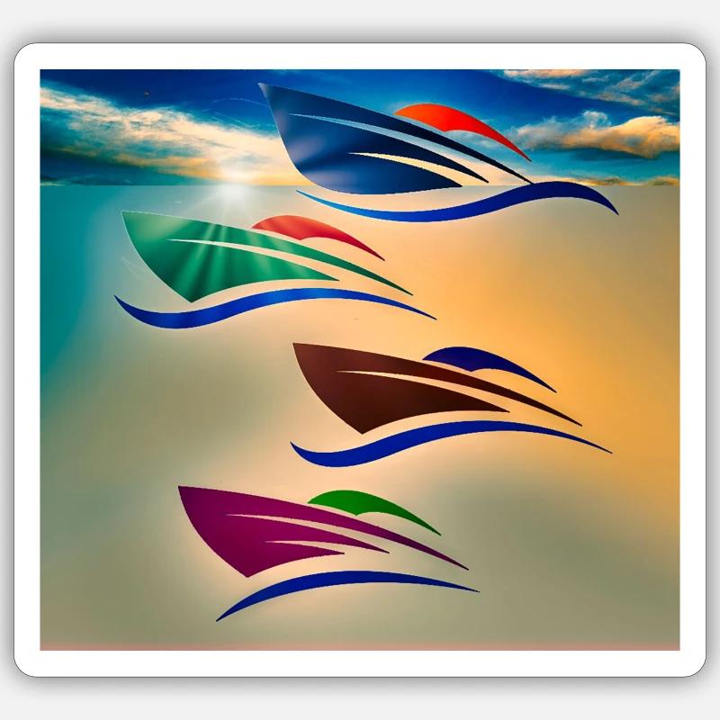 vers la nuit Sticker taille S (10 x 10 cm)