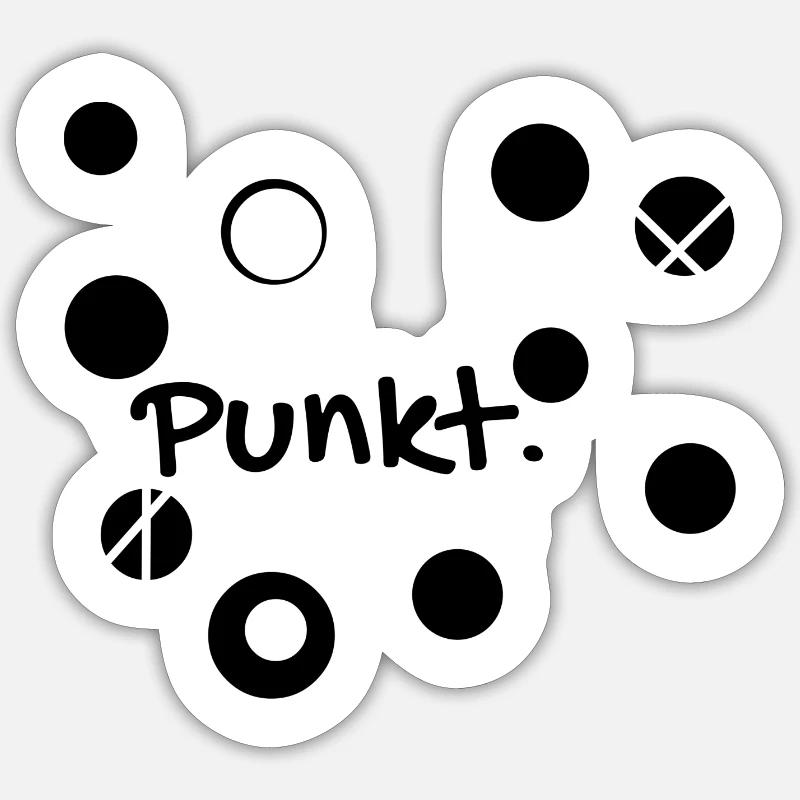 Points noirs Sticker taille S (10 x 10 cm)