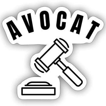 Lawyer Collection - Profession - Sticker size S (10 x 10 cm) - white matte - Front