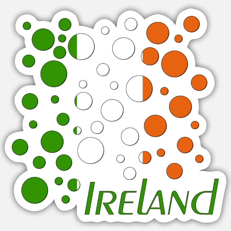 Ireland Bubbles Sticker Größe S (10 x 10 cm)