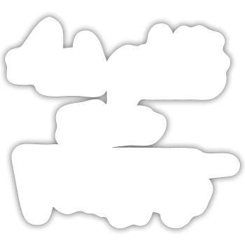 Auf geht´s zum Voiksfest - Sticker Größe S (10 x 10 cm) - Mattweiß - Vorne