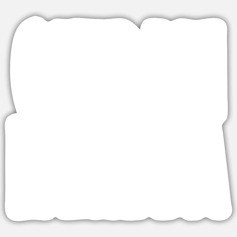 quidam lambda - Sticker taille S (10 x 10 cm) - blanc mat