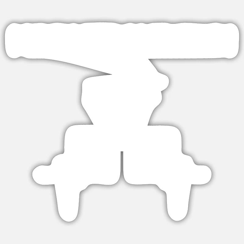Mechatronikerin mit Herz - Sticker Größe S (10 x 10 cm) - Mattweiß