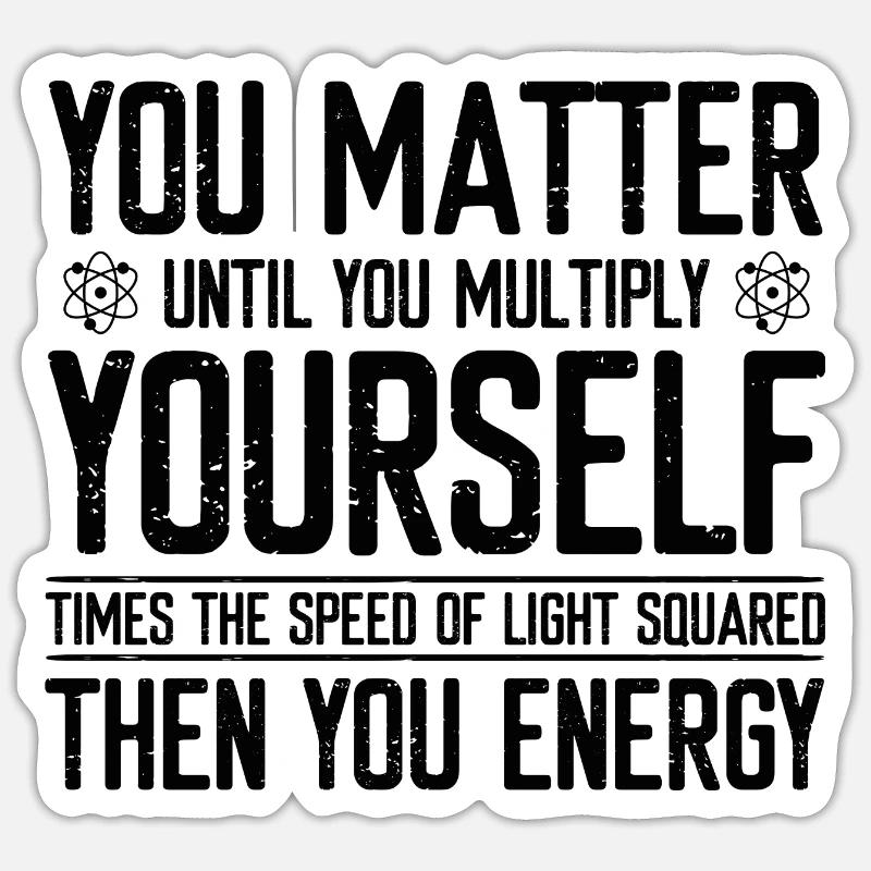 Quantenphysik Physiker Physik Professor Molekül Sticker Größe S (10 x 10 cm)